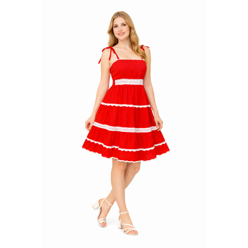 Rayon Dress for Women | Back Smoking Elastic Fit | Soft & Breathable Rayon Fabric | Casual & Daily Wear Dress | Free Size