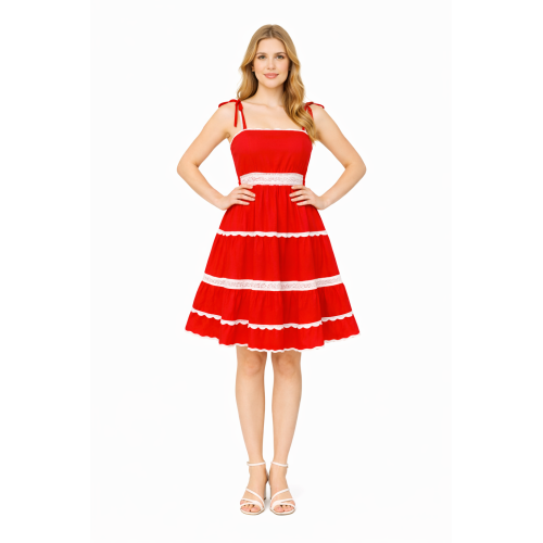Rayon Dress for Women | Back Smoking Elastic Fit | Soft & Breathable Rayon Fabric | Casual & Daily Wear Dress | Free Size