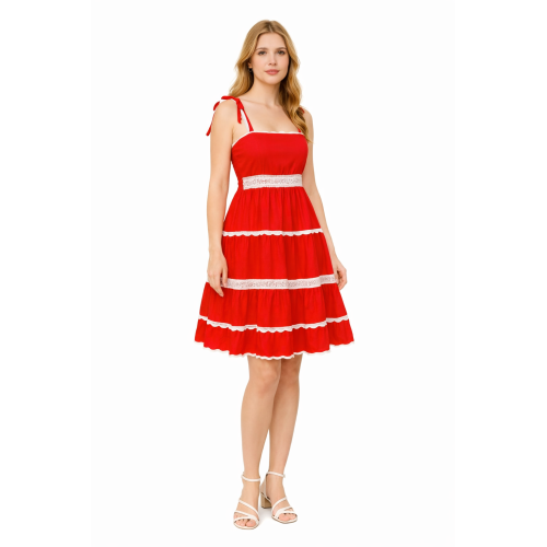 Rayon Dress for Women | Back Smoking Elastic Fit | Soft & Breathable Rayon Fabric | Casual & Daily Wear Dress | Free Size