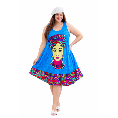 Rayon Umbrella Dress for Women | All Over Printed Flared Dress | Soft & Breathable Fabric | Casual & Festive Wear | Free Size | Affordable Fashion