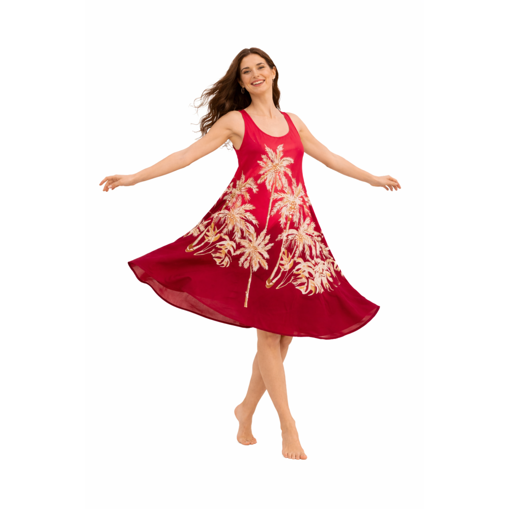 Rayon Umbrella Dress for Women | All Over Printed Flared Dress | Soft & Breathable Fabric | Casual & Festive Wear | Free Size | Affordable Fashion