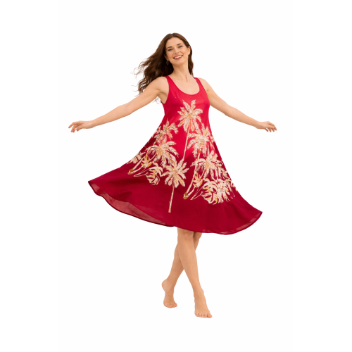 Rayon Umbrella Dress for Women | All Over Printed Flared Dress | Soft & Breathable Fabric | Casual & Festive Wear | Free Size | Affordable Fashion