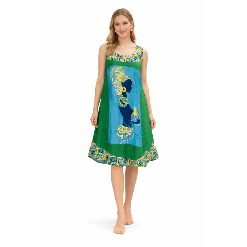 Rayon Umbrella Dress for Women | All Over Printed Flared Dress | Soft & Breathable Fabric | Casual & Festive Wear | Free Size | Affordable Fashion