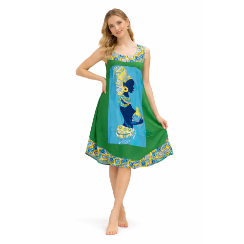 Rayon Umbrella Dress for Women | All Over Printed Flared Dress | Soft & Breathable Fabric | Casual & Festive Wear | Free Size | Affordable Fashion