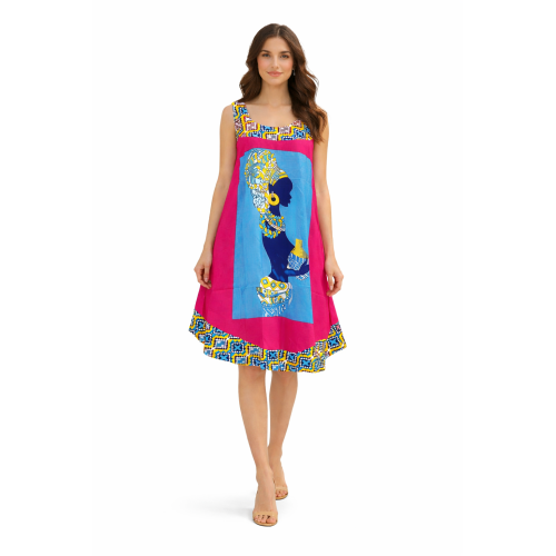 Rayon Umbrella Dress for Women | All Over Printed Flared Dress | Soft & Breathable Fabric | Casual & Festive Wear | Free Size | Affordable Fashion