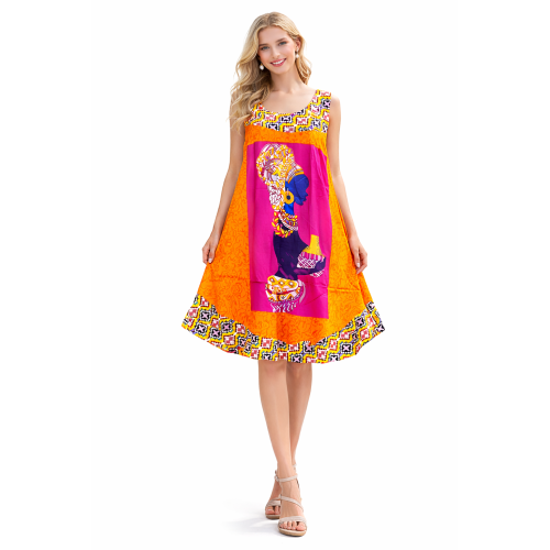 Rayon Umbrella Dress for Women | All Over Printed Flared Dress | Soft & Breathable Fabric | Casual & Festive Wear | Free Size | Affordable Fashion