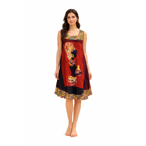 Rayon Umbrella Dress for Women | All Over Printed Flared Dress | Soft & Breathable Fabric | Casual & Festive Wear | Free Size | Affordable Fashion