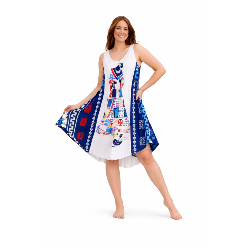 Rayon Umbrella Dress for Women | All Over Printed Flared Dress | Soft & Breathable Fabric | Casual & Festive Wear | Free Size | Affordable Fashion