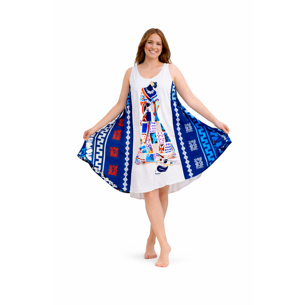 Rayon Umbrella Dress for Women | All Over Printed Flared Dress | Soft & Breathable Fabric | Casual & Festive Wear | Free Size | Affordable Fashion