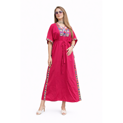 Women’s Peacock Design Long Kaftan | Elegant Flowy Fit | All Shades Available | Comfortable Ethnic Wear