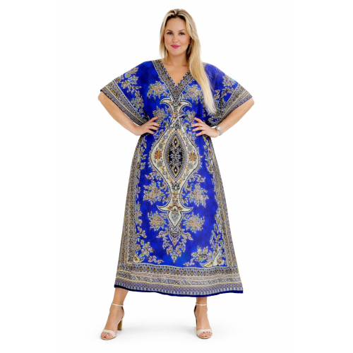 Women’s Long Kaftan Dress Stylish Casual, Party & Beach Wear