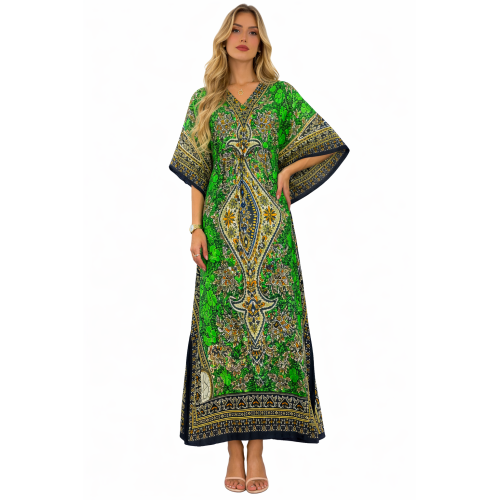 Women’s Long Kaftan Dress Stylish Casual, Party & Beach Wear