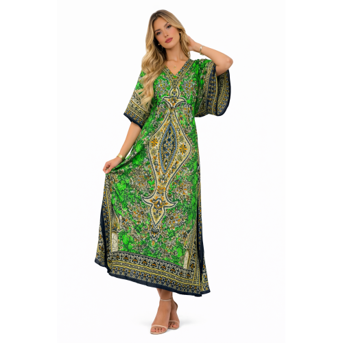 Women’s Long Kaftan Dress Stylish Casual, Party & Beach Wear