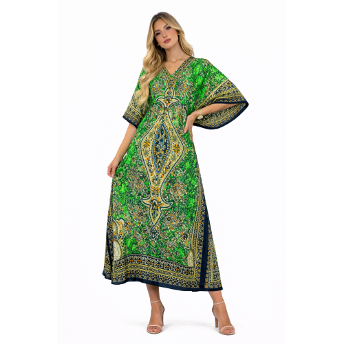 Women’s Long Kaftan Dress Stylish Casual, Party & Beach Wear