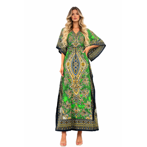 Women’s Long Kaftan Dress Stylish Casual, Party & Beach Wear