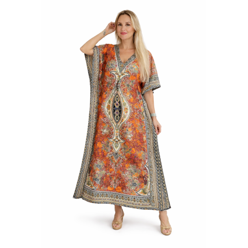 Women’s Long Kaftan Dress Stylish Casual, Party & Beach Wear
