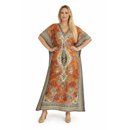 Women’s Long Kaftan Dress Stylish Casual, Party & Beach Wear