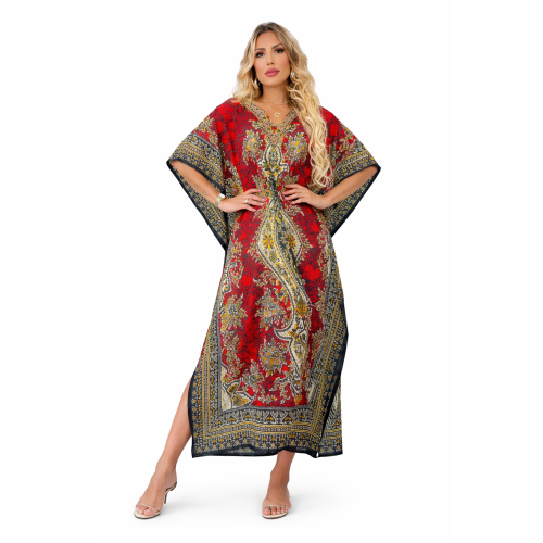 Women’s Long Kaftan Dress Stylish Casual, Party & Beach Wear