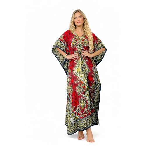 Women’s Long Kaftan Dress Stylish Casual, Party & Beach Wear