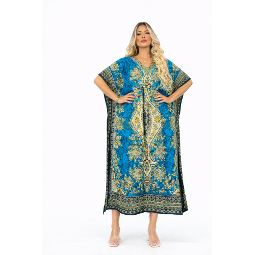 Women’s Long Kaftan Dress Stylish Casual, Party & Beach Wear