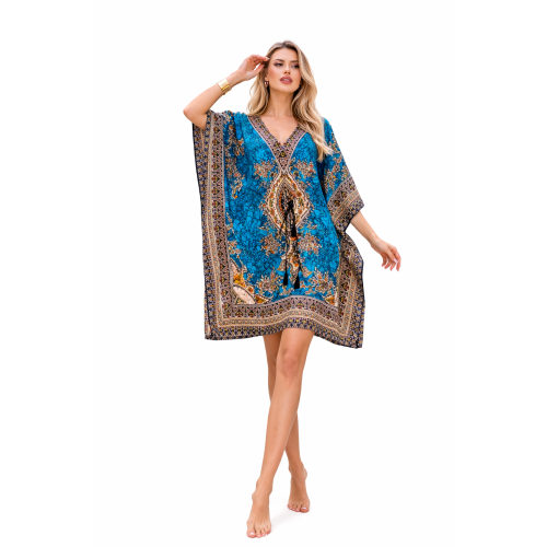 Women’s Short Kaftan Dress Stylish Casual, Party & Beach Wear