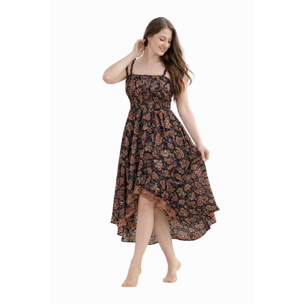 Women’s Silk Dress | New Collection | Soft & Lightweight Fabric | Elastic Free Size | Comfortable Fit | Party & Casual Wear