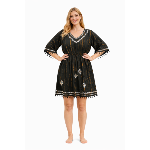 Lurex Shimmer Dress for Women | Stylish Party & Casual Wear | 38 Inch Length | Free Size | Soft Comfortable Fabric