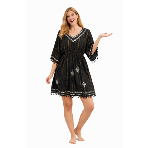 Lurex Shimmer Dress for Women | Stylish Party & Casual Wear | 38 Inch Length | Free Size | Soft Comfortable Fabric