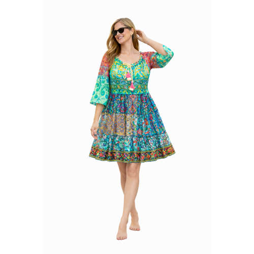 Kasturi Silk Dress for Women | Free Size Ethnic Wear | Soft & Lightweight Silk Fabric | Stylish Traditional Look