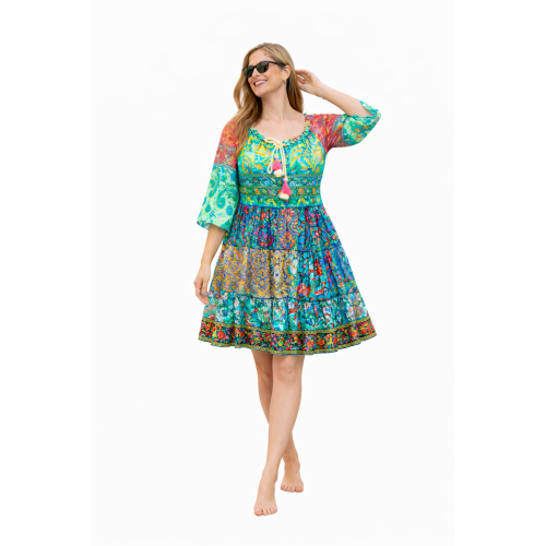 Kasturi Silk Dress for Women | Free Size Ethnic Wear | Soft & Lightweight Silk Fabric | Stylish Traditional Look