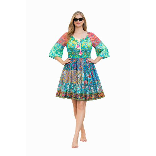 Kasturi Silk Dress for Women | Free Size Ethnic Wear | Soft & Lightweight Silk Fabric | Stylish Traditional Look