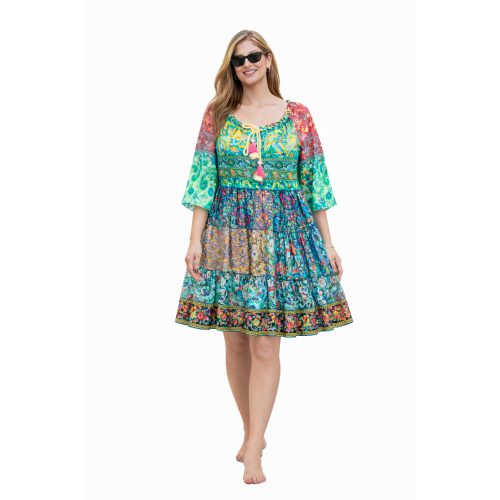 Kasturi Silk Dress for Women | Free Size Ethnic Wear | Soft & Lightweight Silk Fabric | Stylish Traditional Look