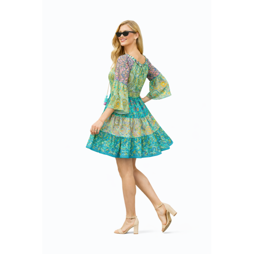 Kasturi Silk Dress for Women | Free Size Ethnic Wear | Soft & Lightweight Silk Fabric | Stylish Traditional Look