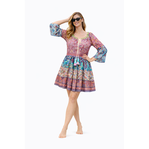 Kasturi Silk Dress for Women | Free Size Ethnic Wear | Soft & Lightweight Silk Fabric | Stylish Traditional Look