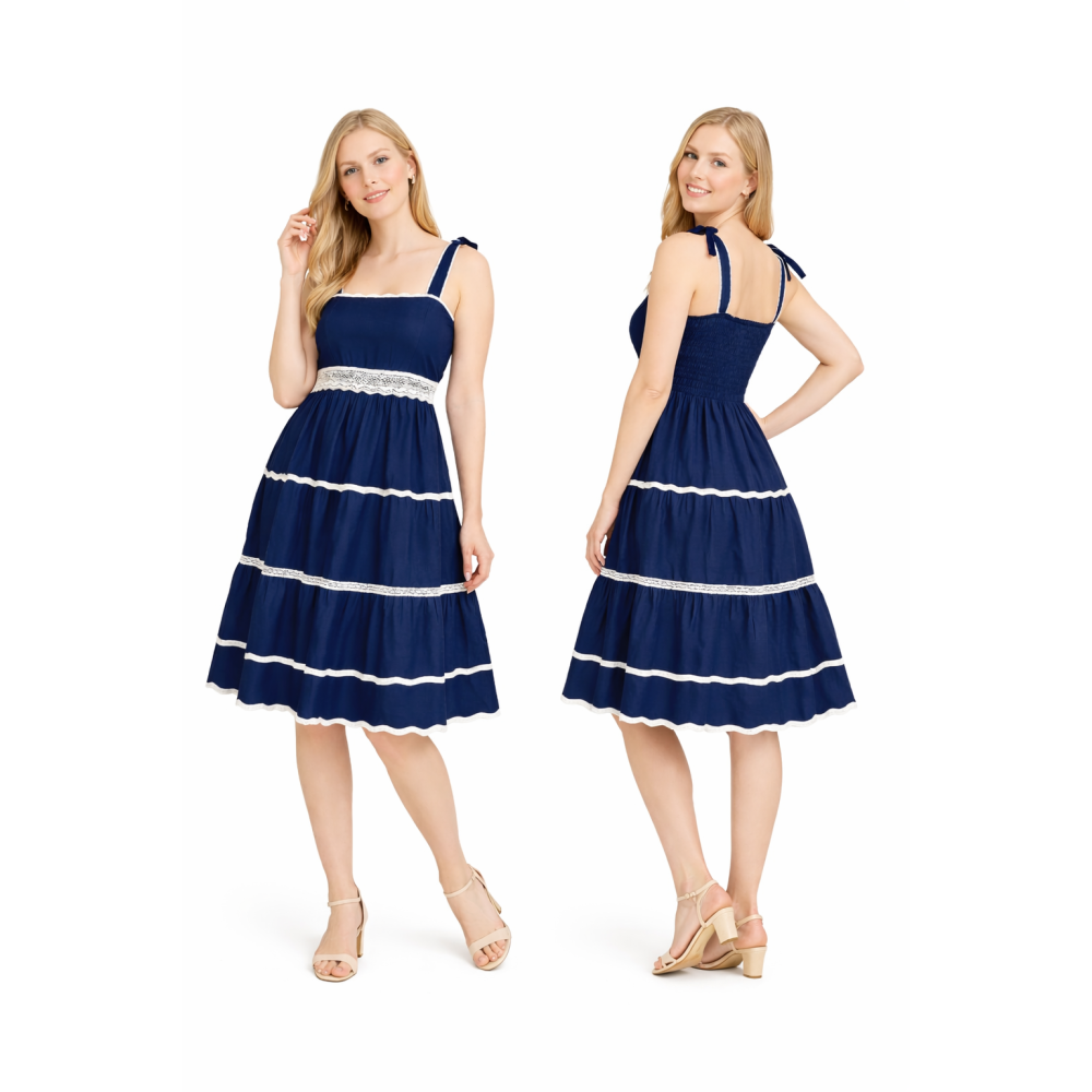 Rayon Dress for Women | Back Smoking Elastic Fit | Soft & Breathable Rayon Fabric | Casual & Daily Wear Dress | Free Size