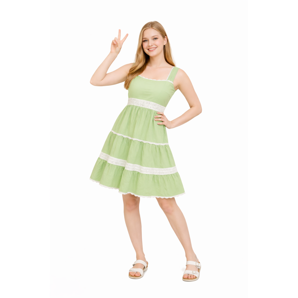 Rayon Dress for Women | Back Smoking Elastic Fit | Soft & Breathable Rayon Fabric | Casual & Daily Wear Dress | Free Size