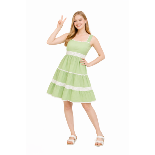 Rayon Dress for Women | Back Smoking Elastic Fit | Soft & Breathable Rayon Fabric | Casual & Daily Wear Dress | Free Size