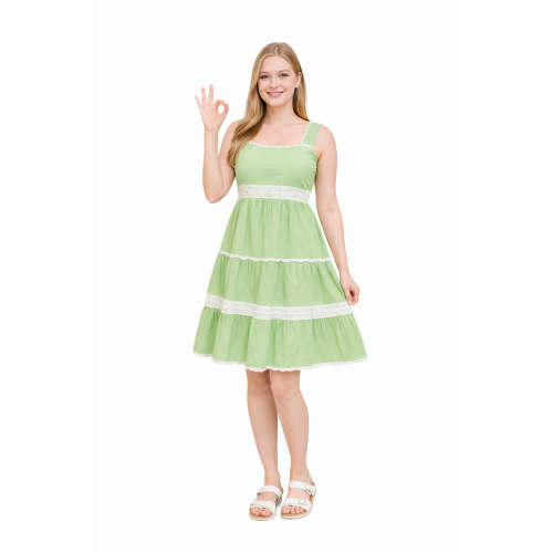 Rayon Dress for Women | Back Smoking Elastic Fit | Soft & Breathable Rayon Fabric | Casual & Daily Wear Dress | Free Size