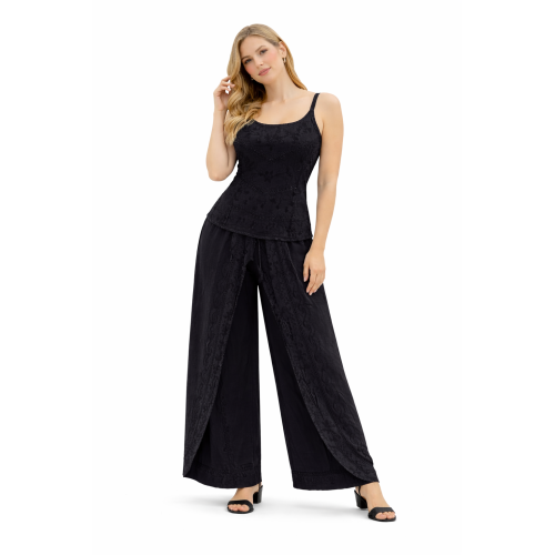 Women Rayon Stonewash Co-Ord Set | New Pattern Strap Top with Dhoti Pants | Trendy Two Piece Outfit | Soft & Breathable Fabric | Casual & Festive Wear