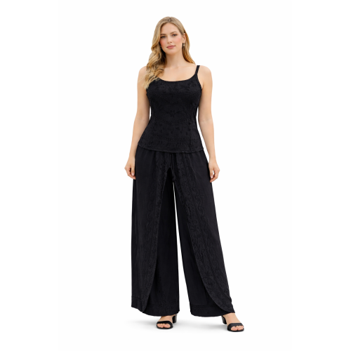 Women Rayon Stonewash Co-Ord Set | New Pattern Strap Top with Dhoti Pants | Trendy Two Piece Outfit | Soft & Breathable Fabric | Casual & Festive Wear