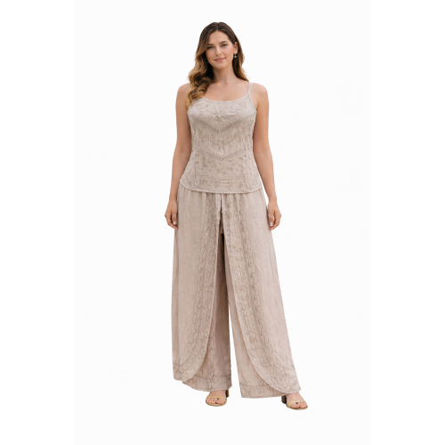 Women Rayon Stonewash Co-Ord Set | New Pattern Strap Top with Dhoti Pants | Trendy Two Piece Outfit | Soft & Breathable Fabric | Casual & Festive Wear