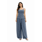 Women Rayon Stonewash Co-Ord Set | New Pattern Strap Top with Dhoti Pants | Trendy Two Piece Outfit | Soft & Breathable Fabric | Casual & Festive Wear