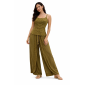 Women Rayon Stonewash Co-Ord Set | New Pattern Strap Top with Dhoti Pants | Trendy Two Piece Outfit | Soft & Breathable Fabric | Casual & Festive Wear